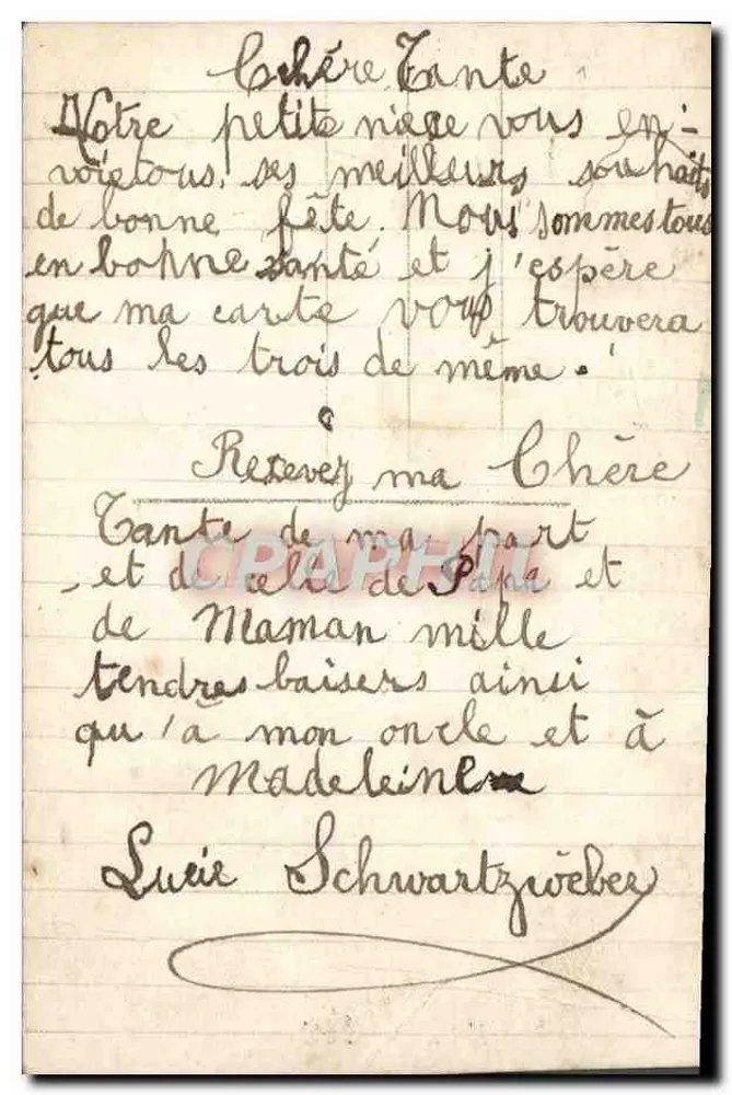 Fille tenant un bouquet de roses — scène de jardin — éditeur DIX n° 674/4 - Verso