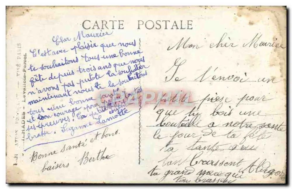 Flores — rosas e lirios — Boulanger 205 - Verso