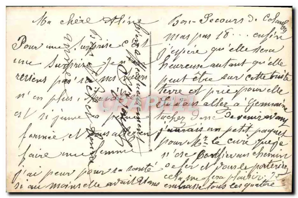 Bom Ano — decoração de hortênsias e sapatos de cavalo — editor: L. L. DUBOIS — n° 273 - Verso