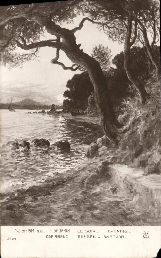 Abend — Salon 1914 — E. Dauphin — Paris - Vorderseite
