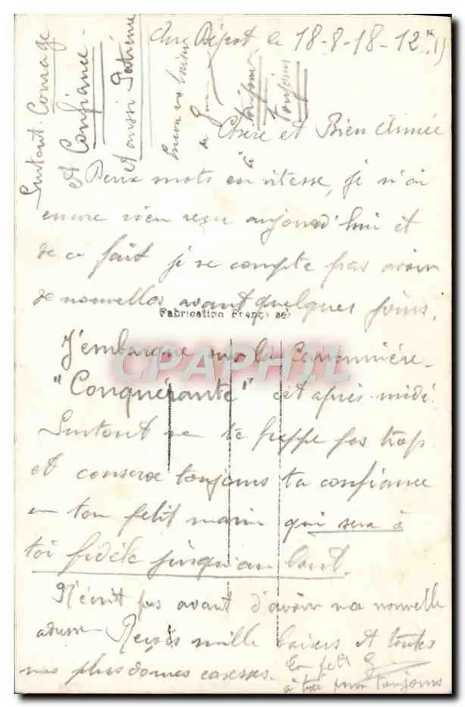 Der Kuss — ein charmantes Akt der Hingabe — E.M. n°118 - Rückseite