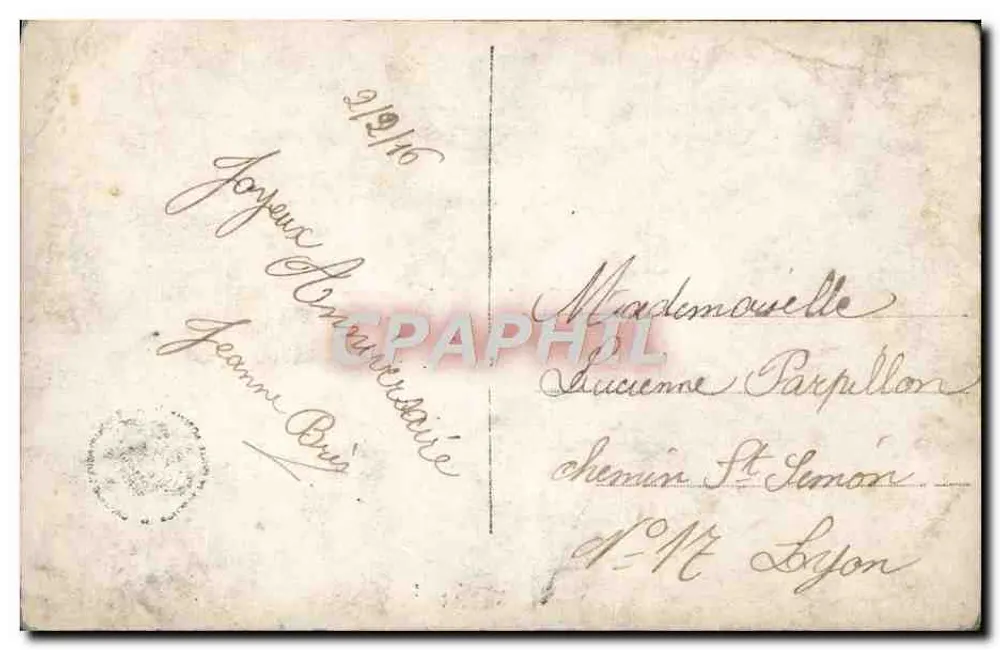 Junges Liebespaar — romantische Szene — Verleger PARIS Nr. 618 - Rückseite