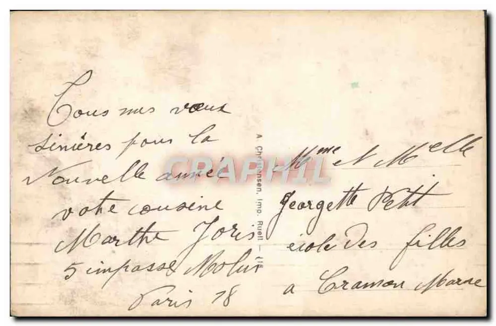 Bukiet kwiatów — REX 4781 — Wydawca REX - Rewers