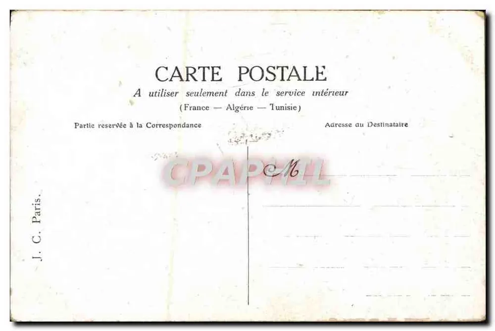 Charrete Fleurie — Poema sobre uma menina com charrete de flores — J.C. Paris - Verso
