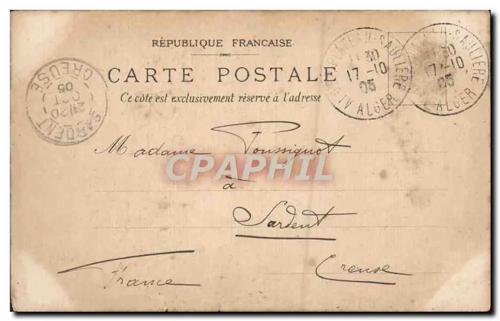 Schlacht der Federn — Szene auf dem Lande — B. SIKVEN IMPR. ÉDIT. TOULOUSE-PARIS - Rückseite