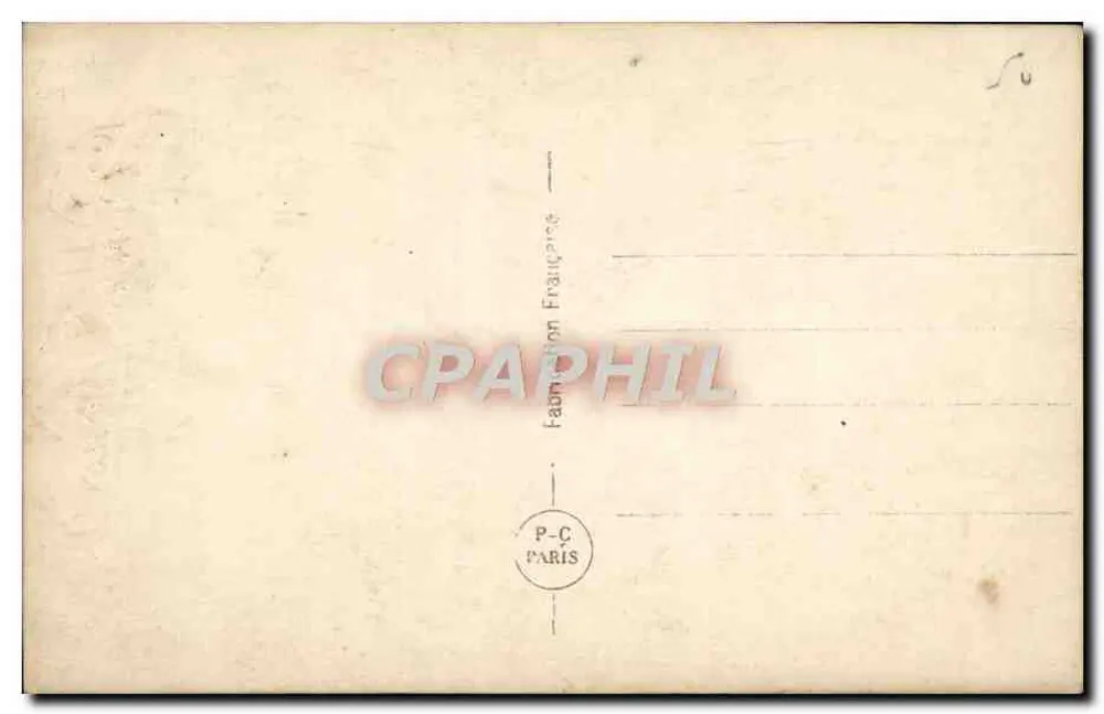 Junges Paar — Frohe Neujahr — P-C Paris n°928 - Rückseite