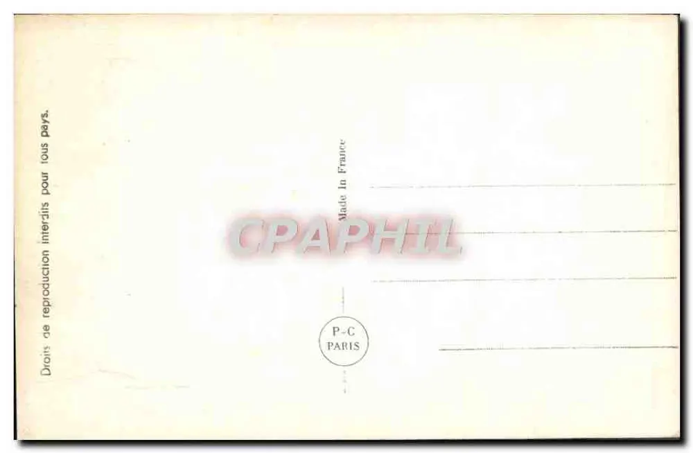 Ich liebe deine Augen so sehr — Liebesgedicht — P-C Paris n°3689 - Rückseite