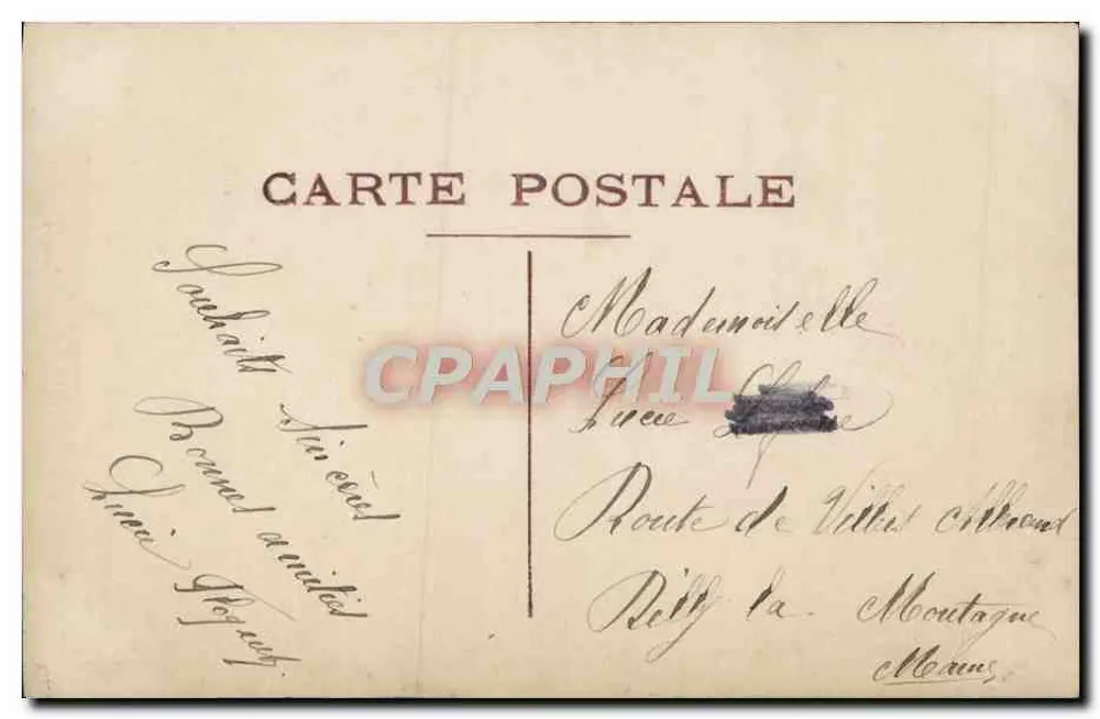 Frau mit Rosenstrauß — Freundschaften — REX, n°314 - Rückseite