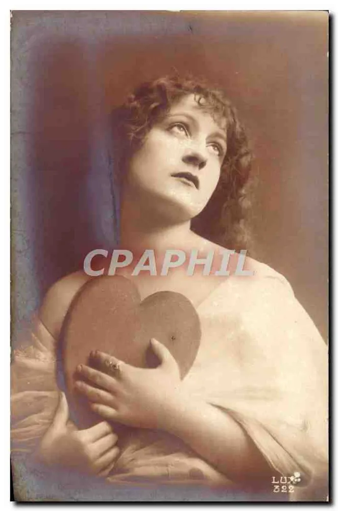 Frau mit einem Herz — Phototypie — LUX 322 - Vorderseite