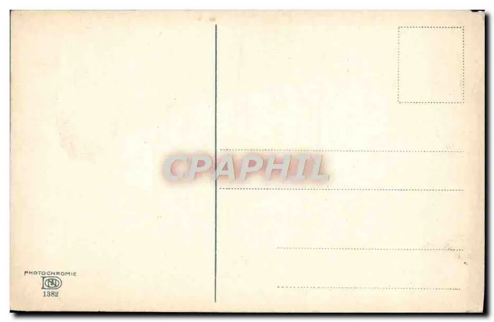 Lakesicht — bewölkter Himmel — Photocromie 1382 - Rückseite