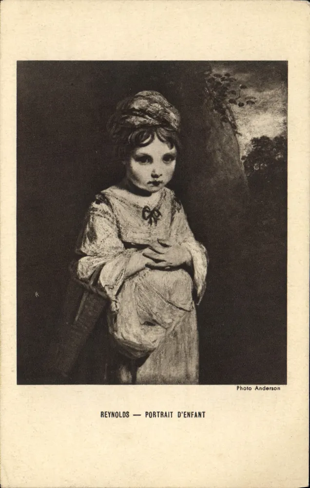 Reynolds — Portrait eines Kindes — Photo Anderson - Vorderseite