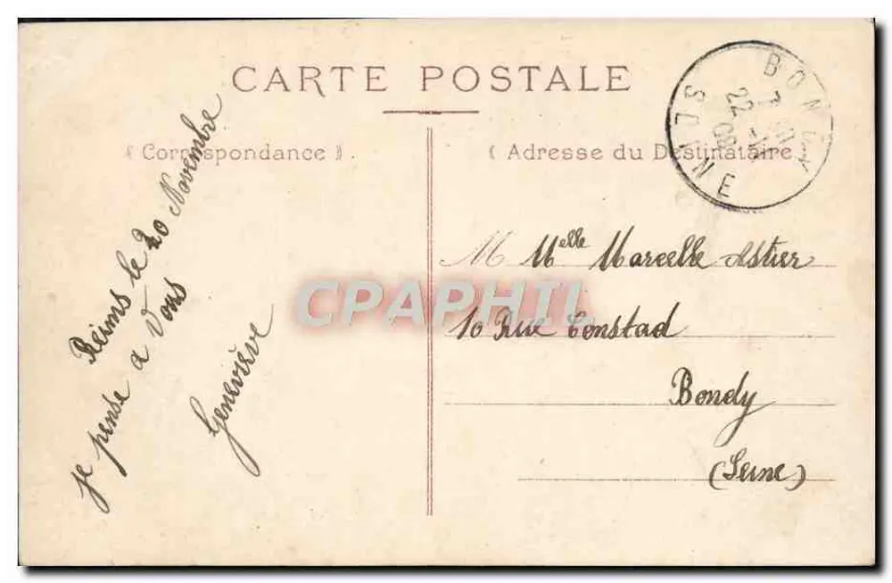 Girl in Blue Dress — Flowered Garden — Publisher PCX, series number not visible - Back