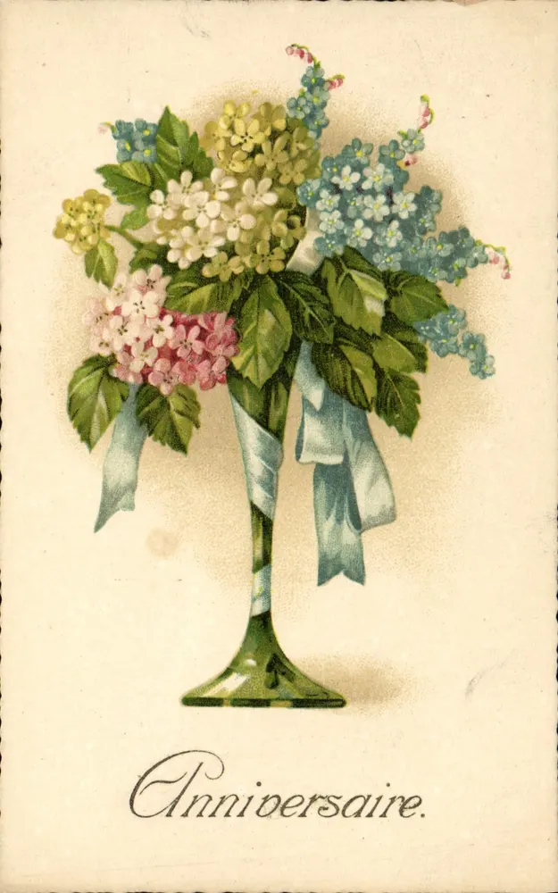 Buquê de flores — Aniversário — Editor Amad, n° 2026 - Frente