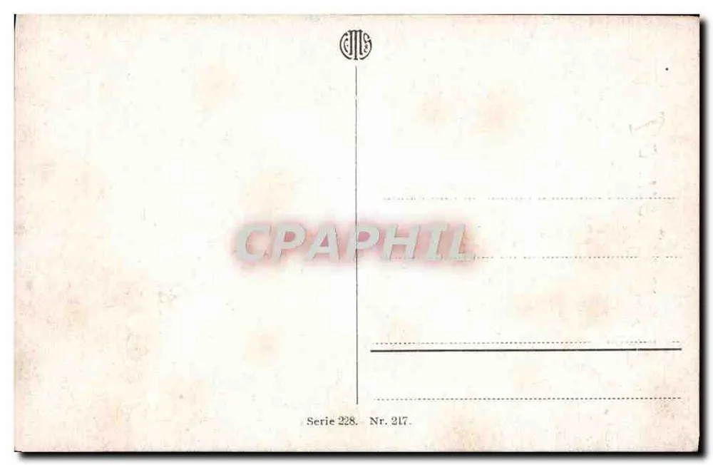 Junge Frau mit Blumenbouquet — Frohe Neujahr — Verlag JLS, Serie 228, Nr. 217 - Rückseite