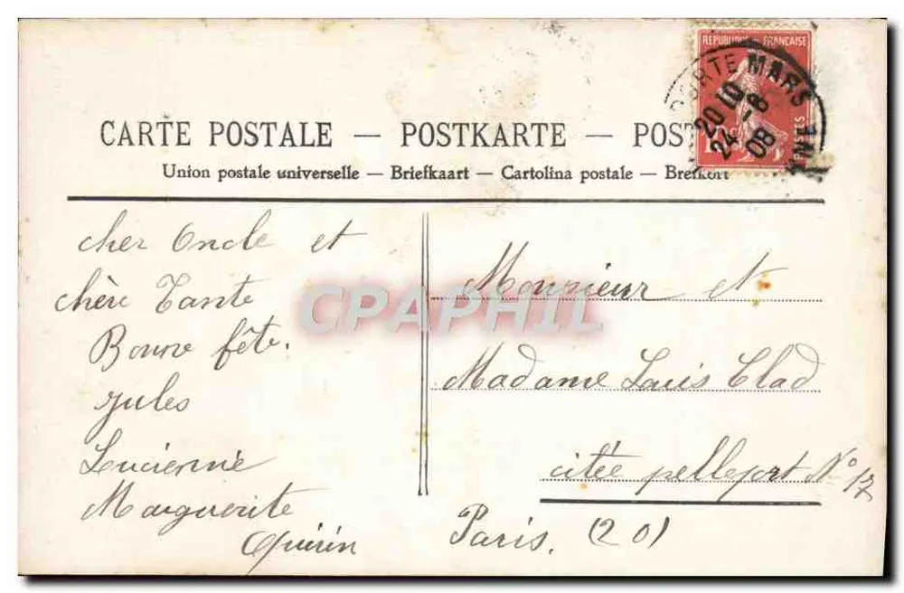 Criança sorridente com rosas — Bom dia — editor anônimo, n° 4049 - Verso