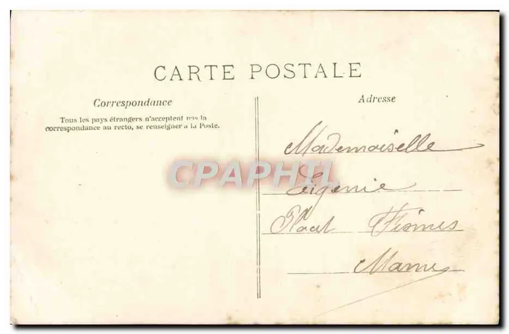 Paar im Innenraum — Hochzeitsantragsszene — Verlag M. A. (M. A.) - Rückseite