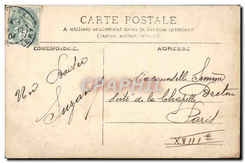 Menina pequena com vestido e chapéu de renda — F.K. — número de série não visível - Verso