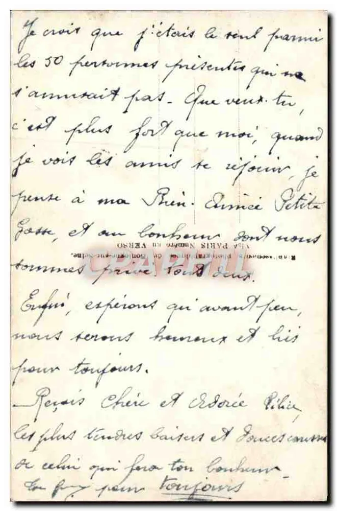 Rückkehr des Seemanns, höchste Freude — DIX 1856 - Rückseite