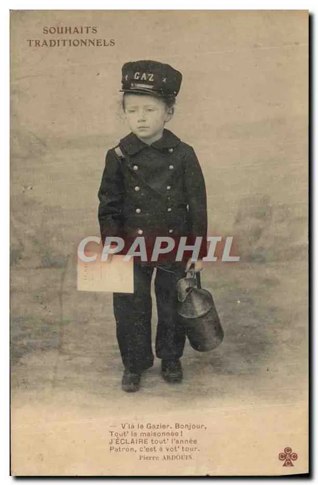 Junge in Gaslichtuniform — Traditionelle Wünsche — Pierre Ardouin - Vorderseite