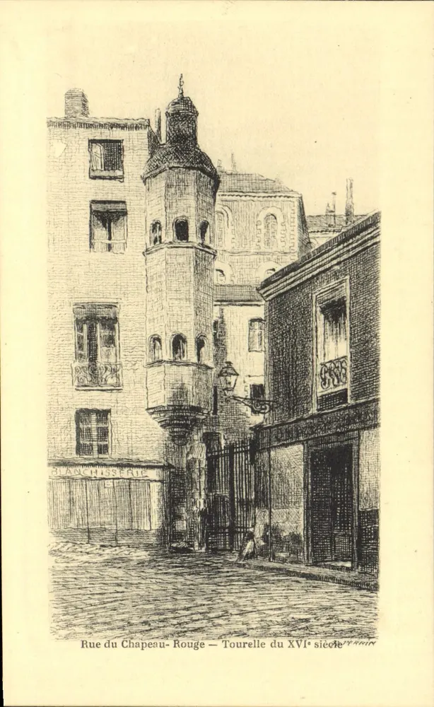 Rue du Chapeau-Rouge — Turm des 16. Jahrhunderts — Blanch-Serie - Vorderseite