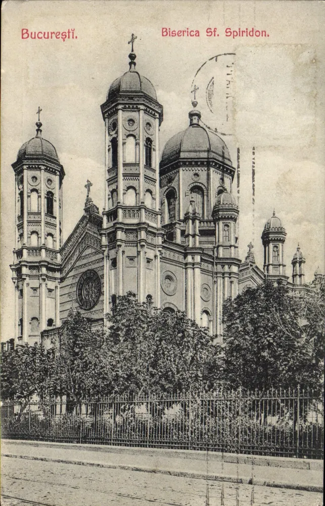 București — Igreja de S. Spiridon — Edição Ad. Năstăr & D. Sturri, Número 686 - Frente