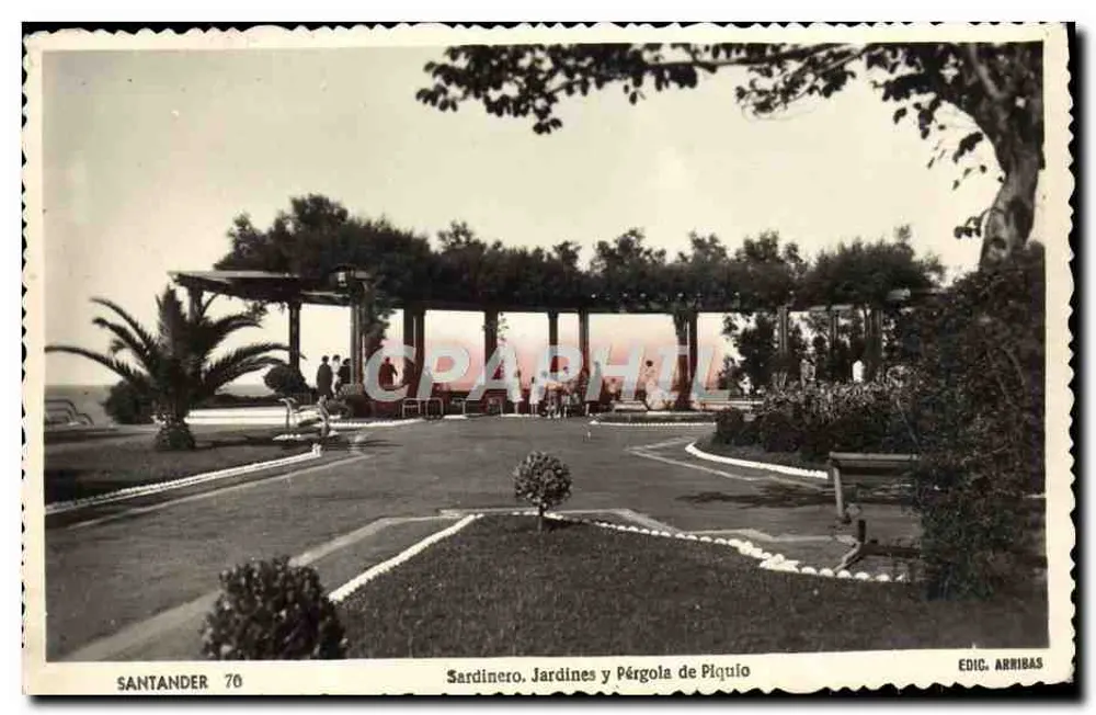 Santander — Gärtner, Gärten und Pergola von Piquío — Verlag Arribas, Nr. 70 - Vorderseite