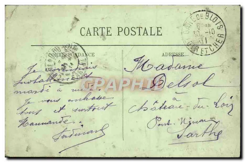 Chambord — O Castelo — A Fachada Sul — LL. - Verso