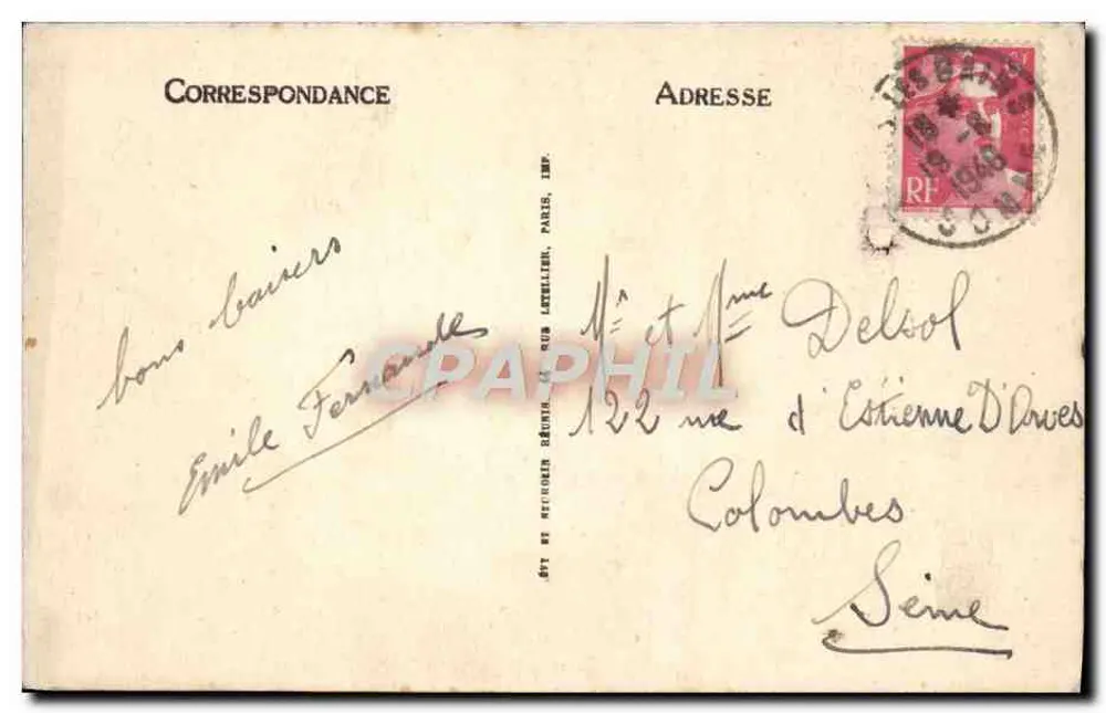 Le Tréport — Panorama vom Kliff — LL. - Rückseite