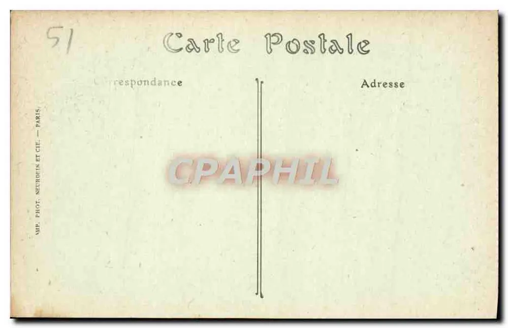 Reims — A Porta de Marte — ND. Fot. - Verso