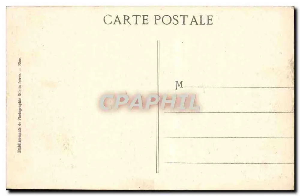 Théoule — Pointe de l'Aiguille. Estérel — Édition Giletta, n° 564 - Rückseite
