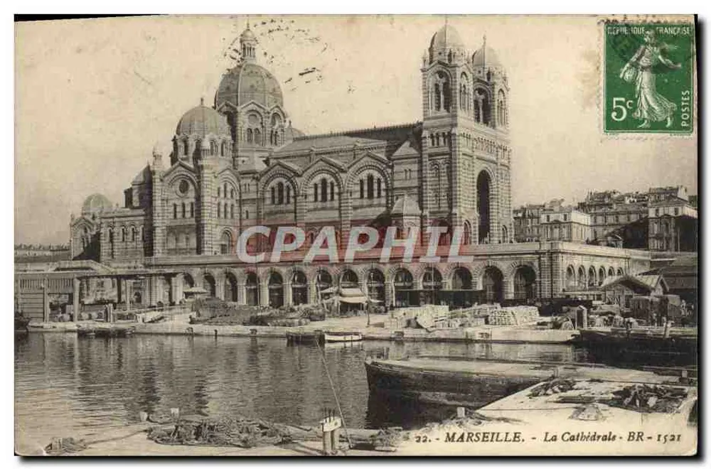 Marseille - A Catedral - BR - 1521 - Frente