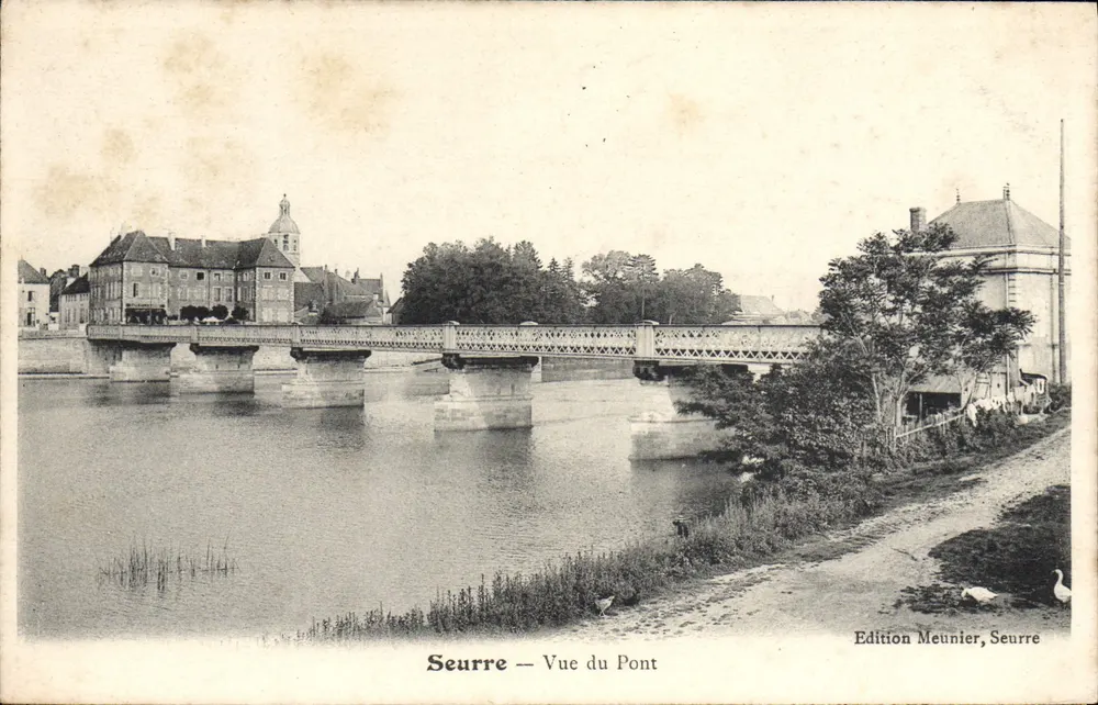 Seurre — Vista do Ponte — Edição Meunier, Seurre - Frente