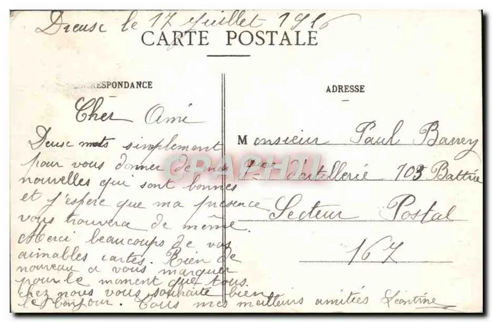 Dreux — Allgemeiner Blick vom Saint-Louis-Chorherrenstift — Ansichtskarte von C. Foucault, Paris, Nr. 31 - Rückseite