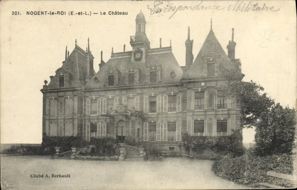 Nogent-le-Roi (E-et-L.) — A Vista do Castelo — Cliché A. Berhault - Frente