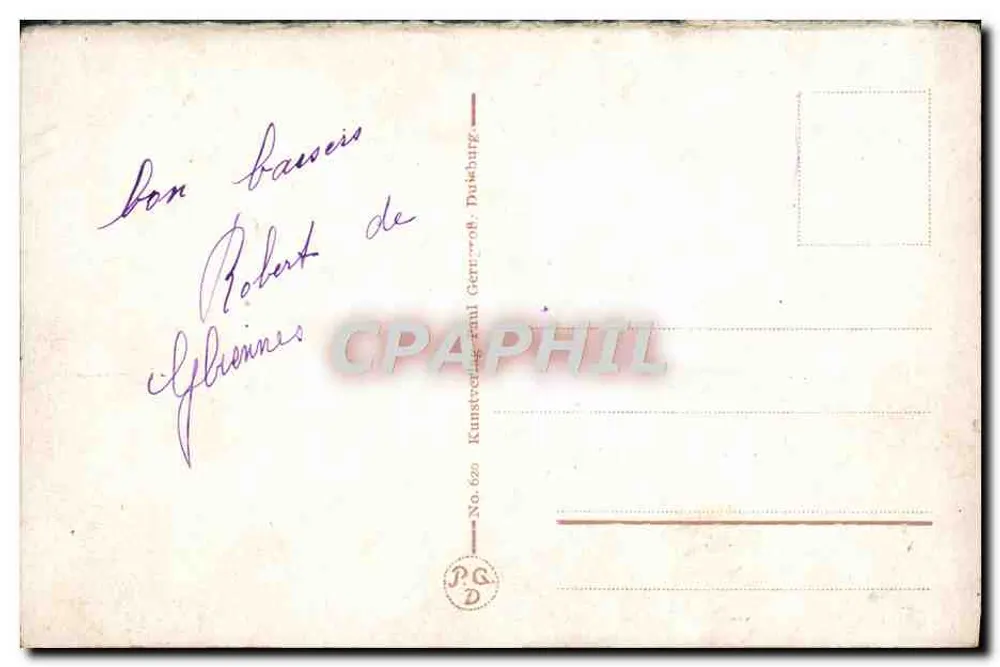 Duisburg-Ruhrort — Ansicht der Hütte Phönix — Kunstverlag Paul Gerrit - Rückseite