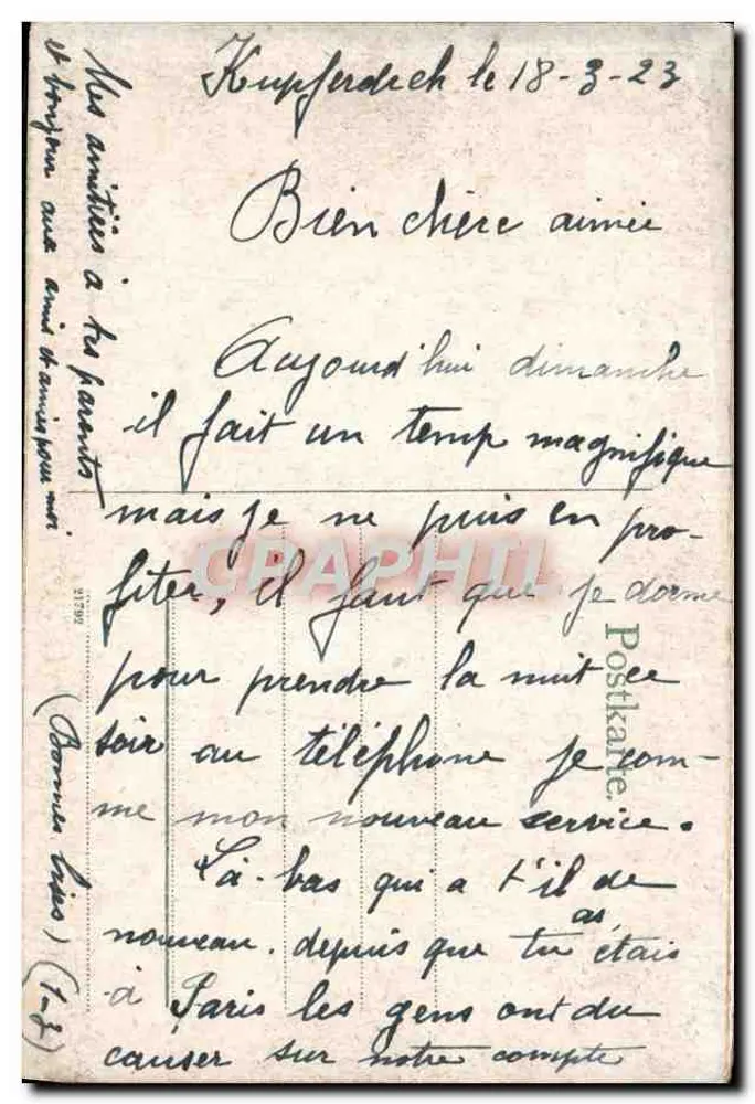Ruina de Rheinfels bajo San Goar, frente a San Goarshausen — edición no identificada - Reverso