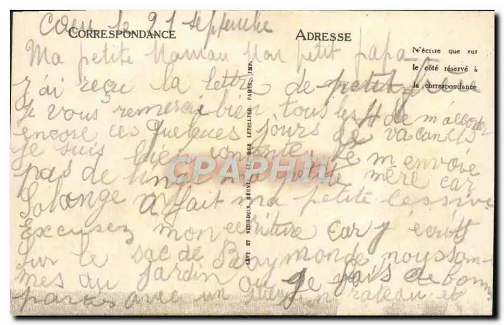 CAEN — Die Mauern und die Kirche Saint-Pierre — LL. - Rückseite