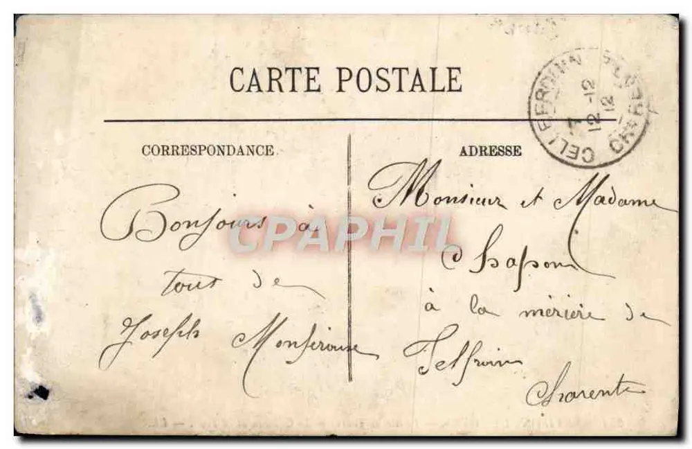 Plessis-lès-Tours — Castelo e a Torre — LL. - Verso
