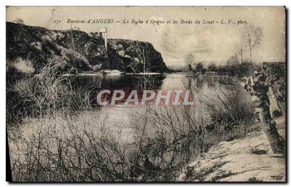 Umgebung von ANGERS — La Roche d'Erigné und die Ufer des Louet — L. V., phot. - Vorderseite