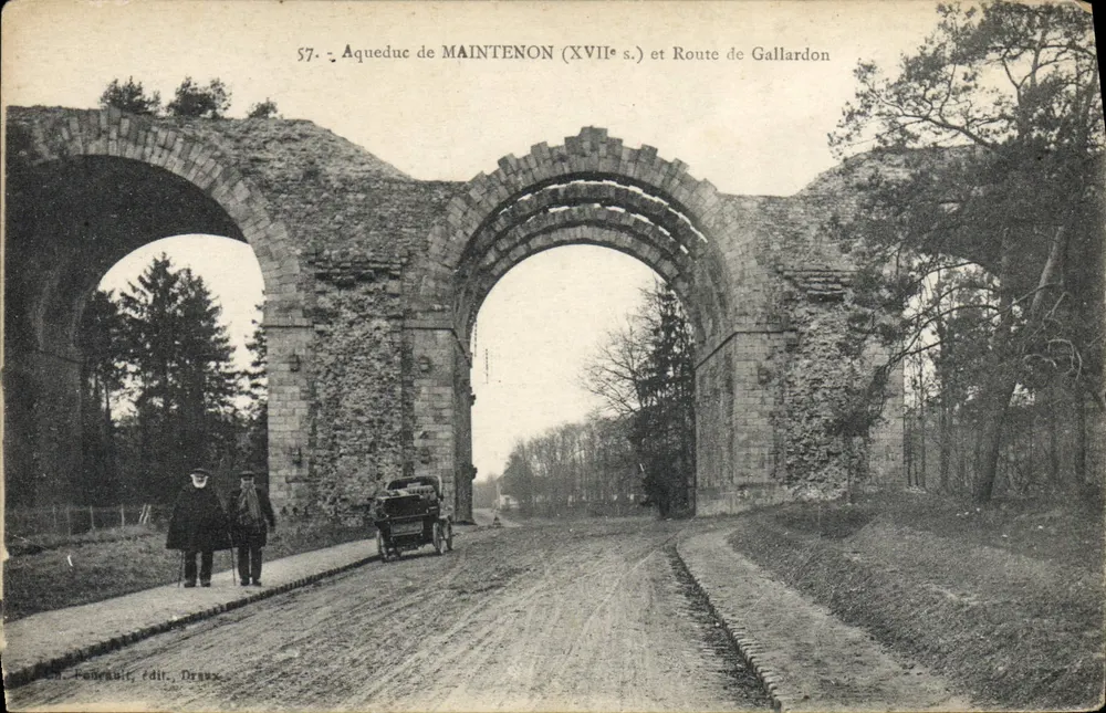 Aquädukt von Maintenon (17. Jh.) und Route de Gallardon — Verlag Poucail, Drave - Vorderseite