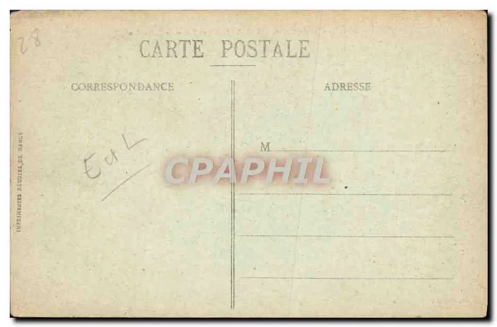 Aquädukt von Maintenon (17. Jh.) und Route de Gallardon — Verlag Poucail, Drave - Rückseite