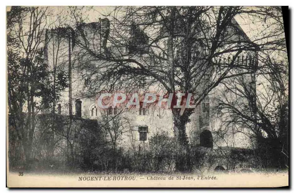Nogent-le-Rotrou — Schloss St-Jean, der Eingang — J. Renoult - Vorderseite