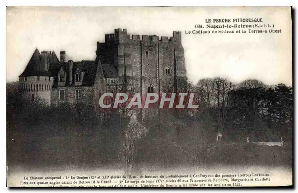 Das Schloss Saint-Jean in Nogent-le-Rotrou — Le Perche Pittoresque, Nr. 064 — Verleger Chaudfroy, Nogent-le-Rotrou - Vorderseite