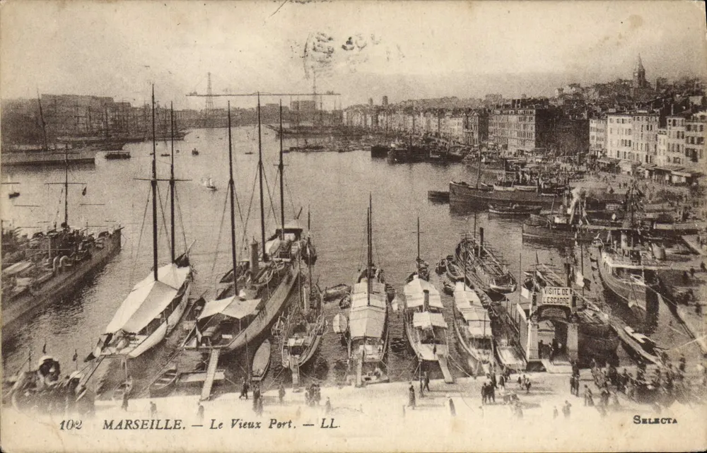 Marseille — Le Vieux Port — LL. — Selecta, n° 102 - Vorderseite