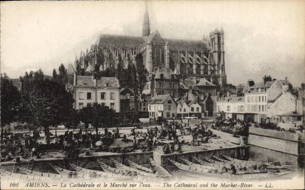 Amiens — Die Kathedrale und der Wassermarkt — LL, n°162 - Vorderseite