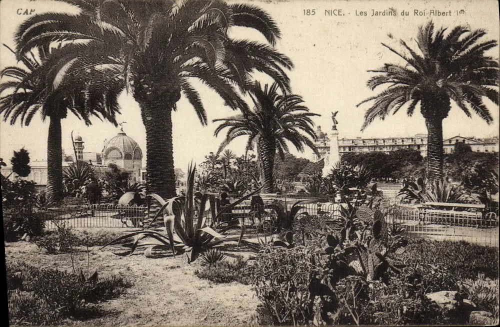Nice - Jardins do Rei Albert — editor CAP, n° 185 - Frente