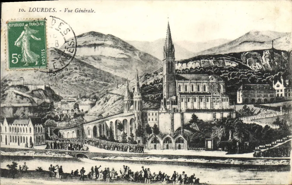 Lourdes — Vue Générale — Édition F. Viron - Frente