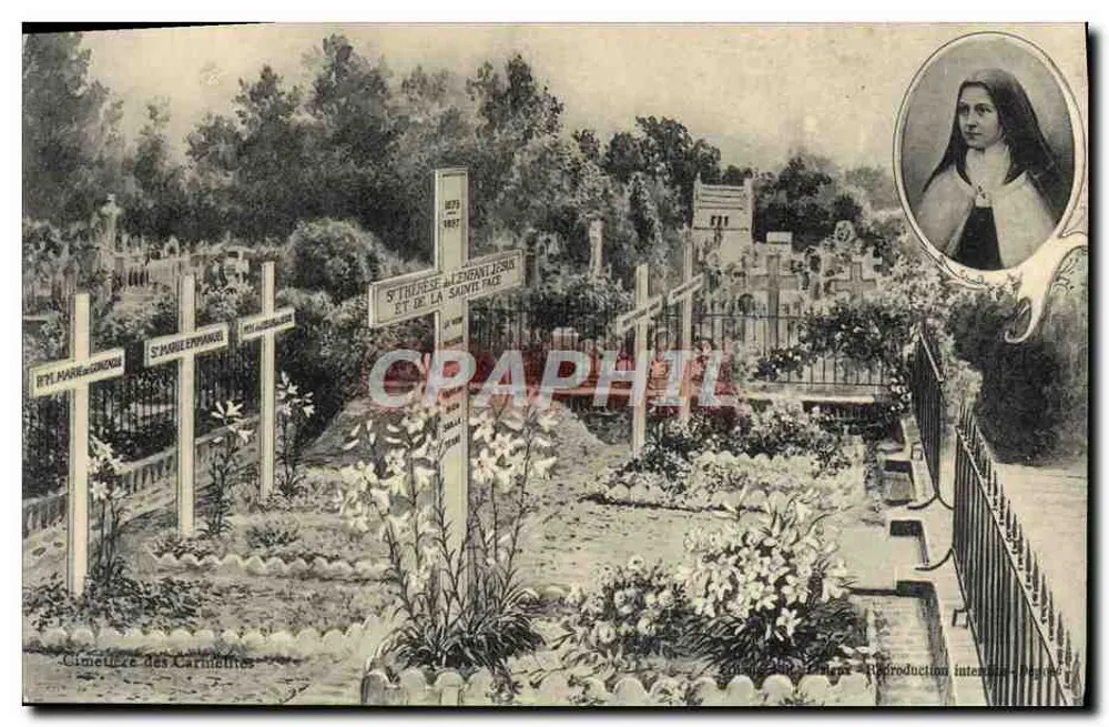 Cimetière des Carnettes — Sainte Thérèse de l'Enfant-Jésus et de la Sainte-Face — Verleger Pégot - Vorderseite