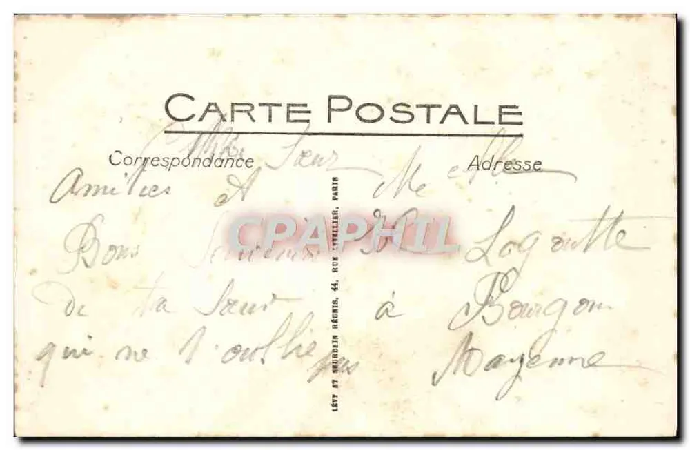 Lourdes — Die Tal der Argelès aus der Sicht des Funiculars des Pic du Jer — LL. — N° 156 - Rückseite