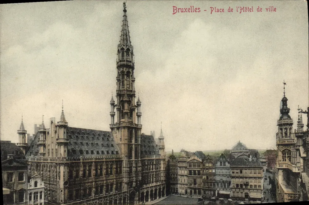 Brüssel - Place de l'Hôtel de Ville — Verlag V.G., Brüssel, Nr. 138 - Vorderseite
